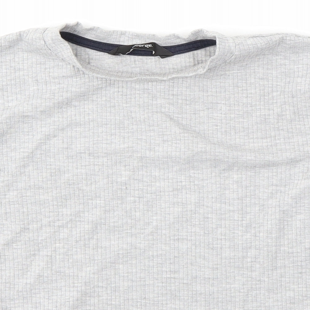 George Girls Grey   Basic Blouse Size 6-7 Years