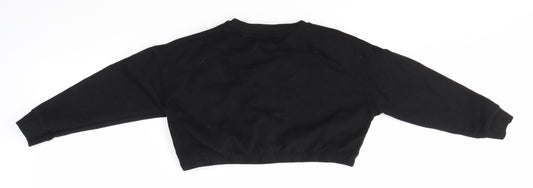 Primark Girls Black   Pullover Jumper Size 8-9 Years