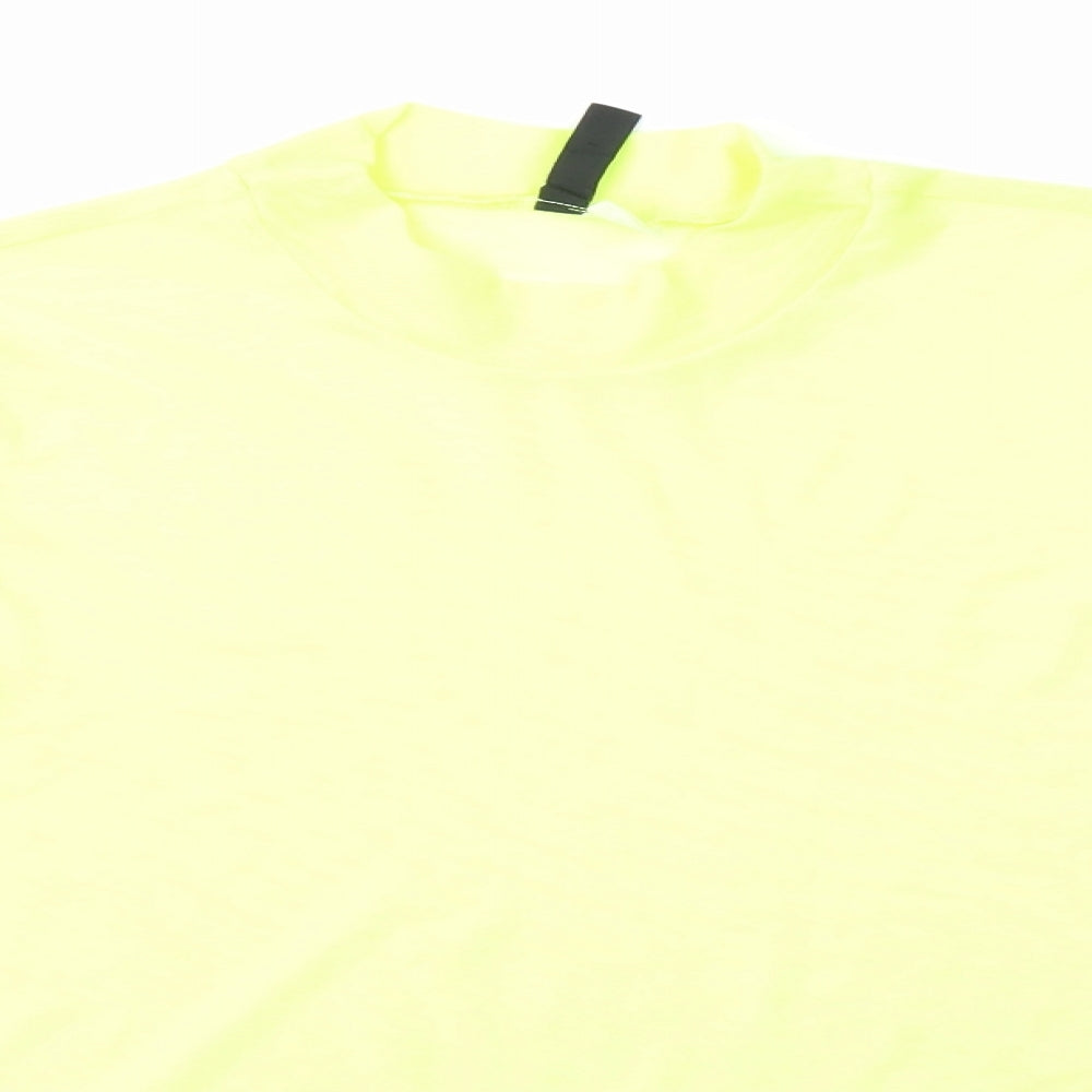 H&M Womens Yellow   Basic Blouse Size M