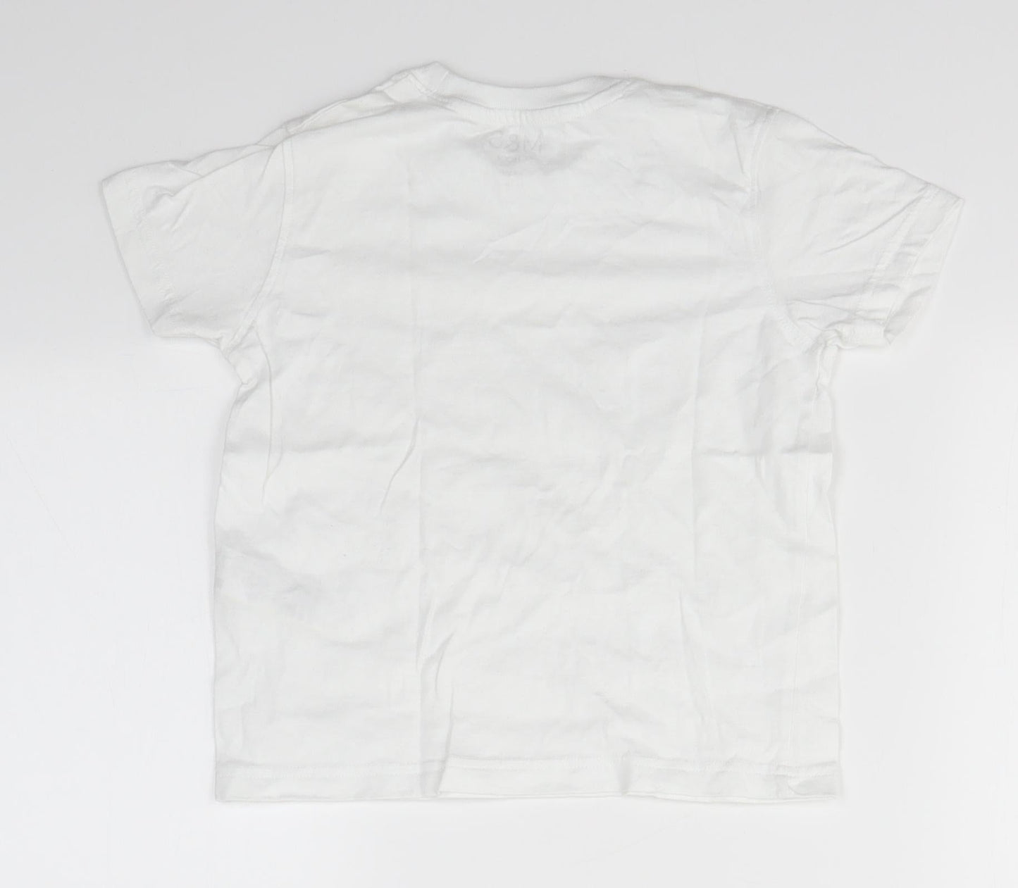 M&S Boys White   Basic T-Shirt Size 3-4 Years  - SCHOOLWEAR