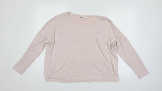 Only Our Story Womens Pink   Pullover Jumper Size M