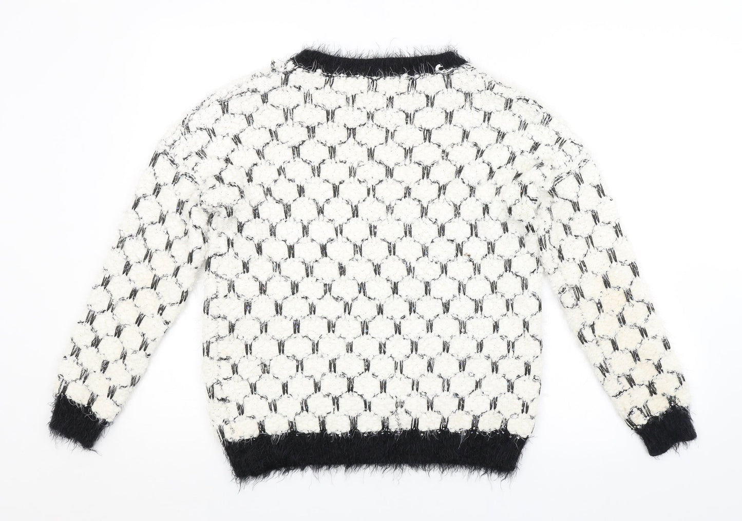 Quiz Womens White   Pullover Jumper Size XS
