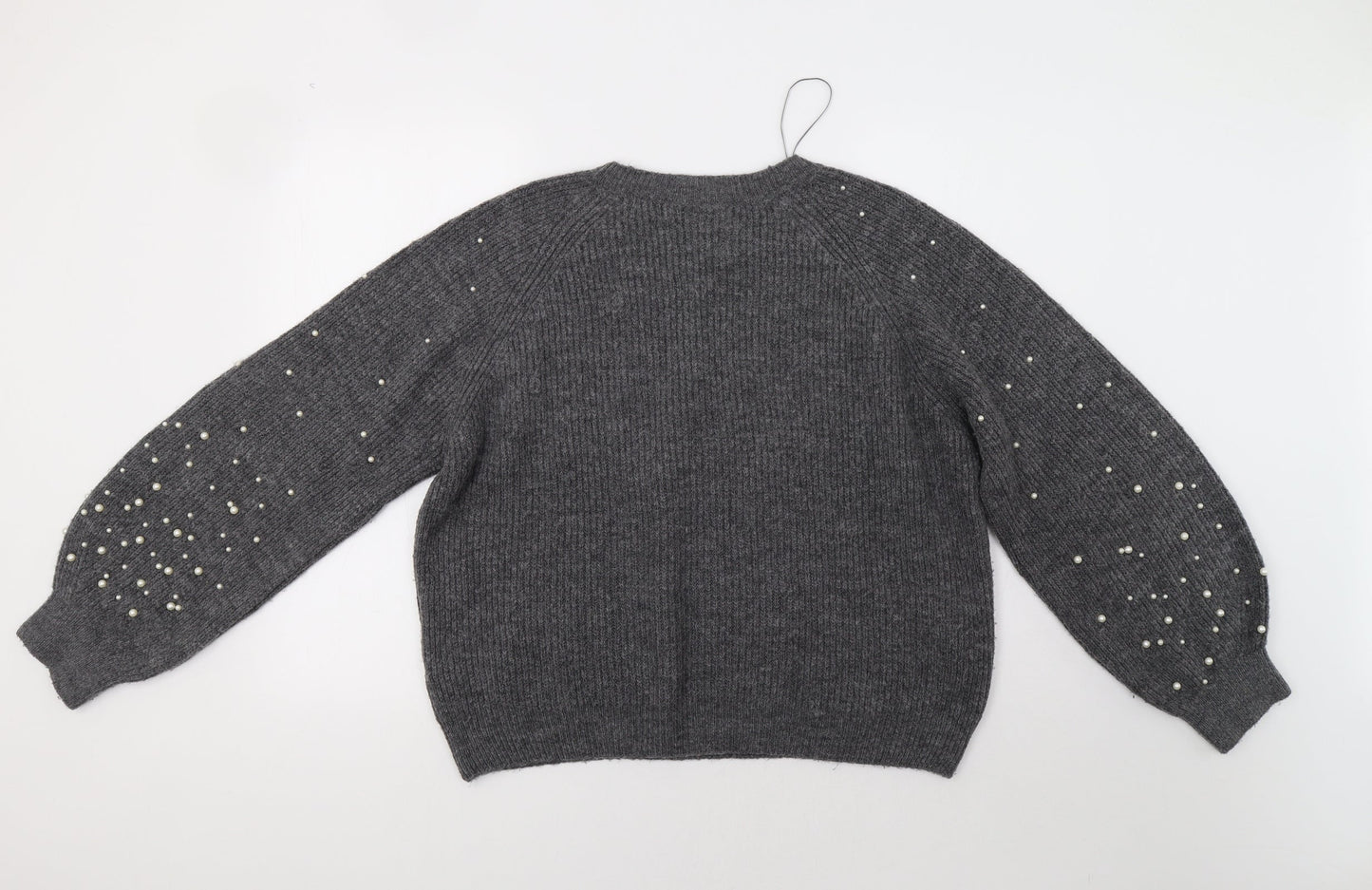 M&S Womens Grey   Pullover Jumper Size M