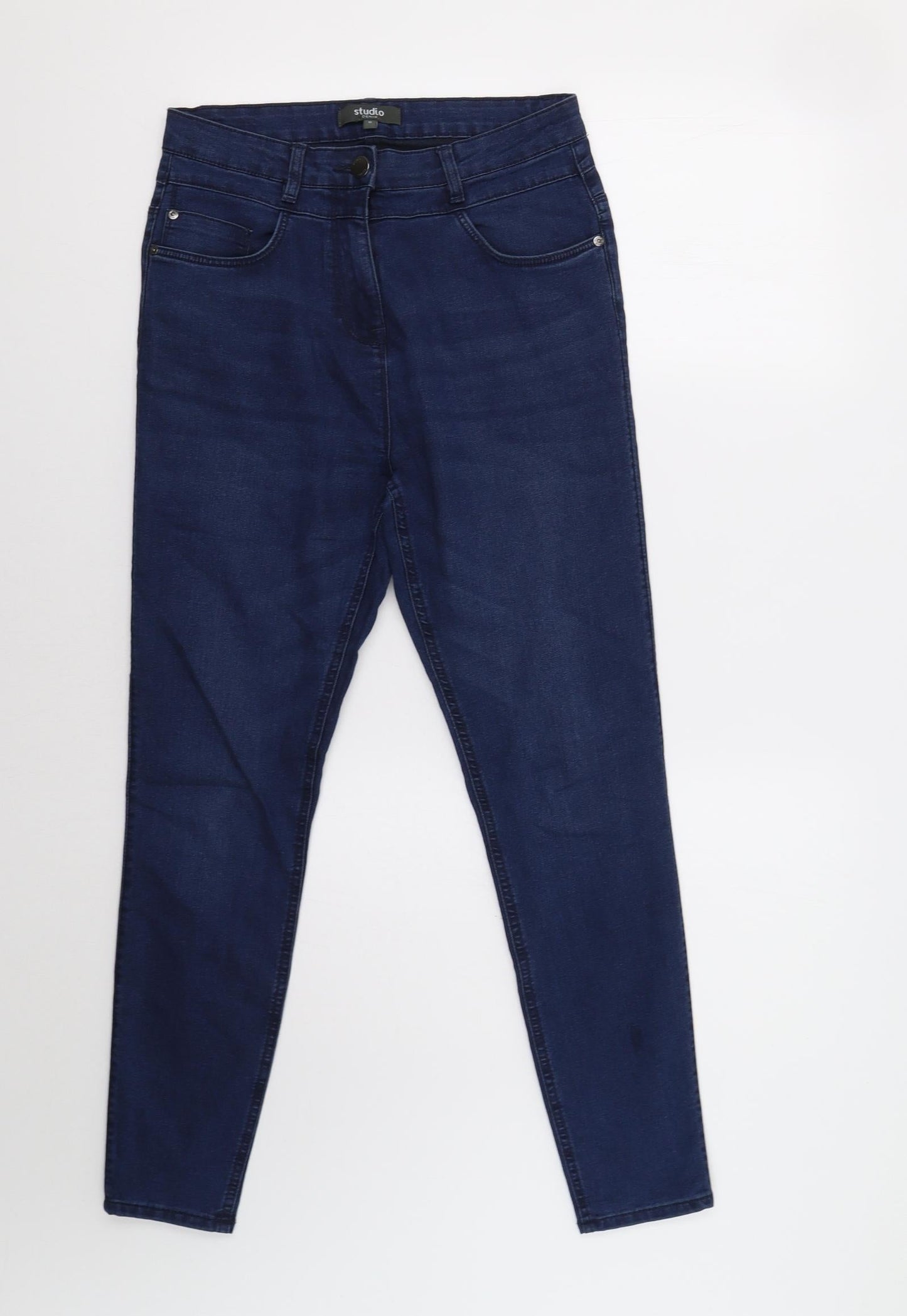 Studio Denim Womens Blue   Skinny Jeans Size 10 L28 in