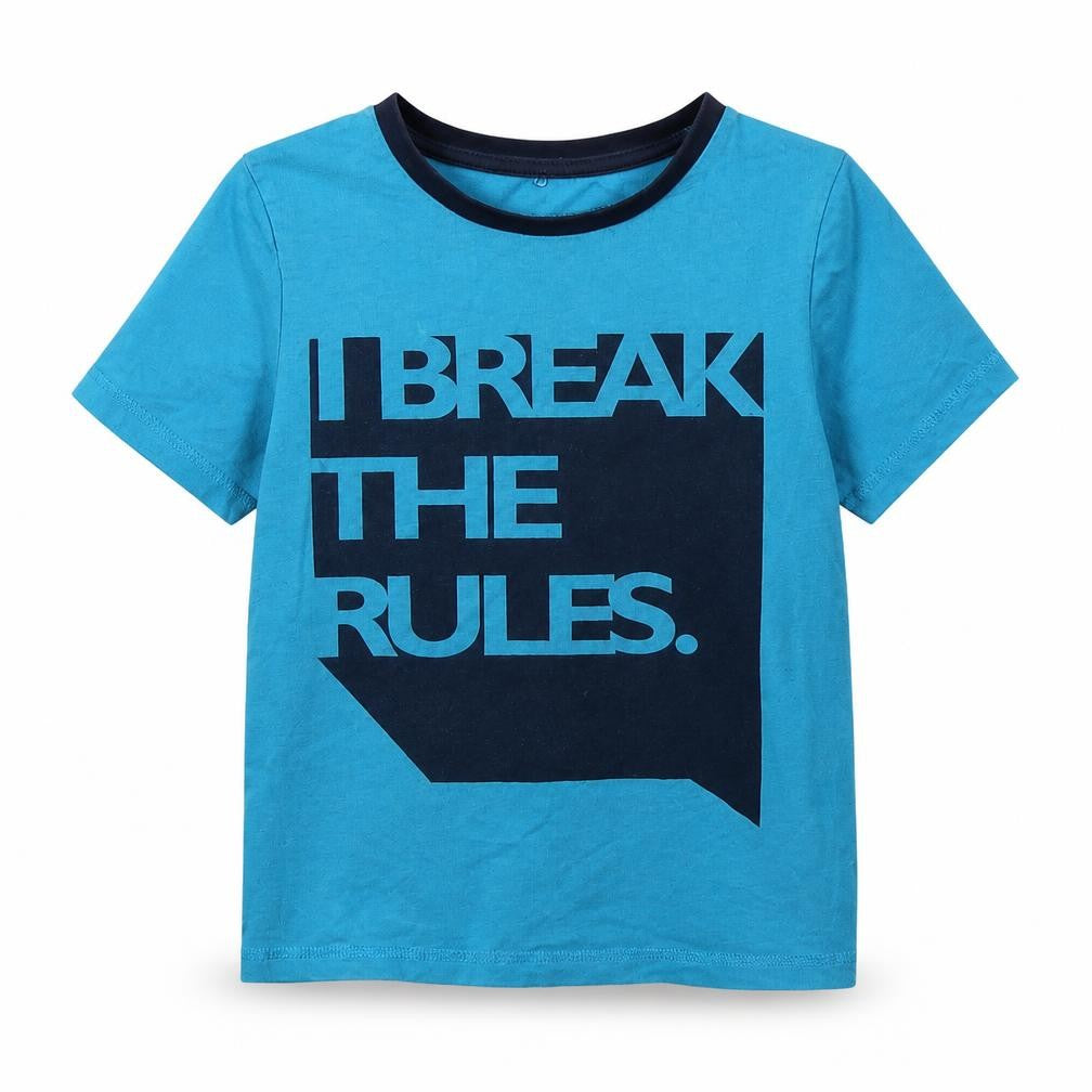 George Boys Blue   Basic T-Shirt Size 7-8 Years  - Break The Rules