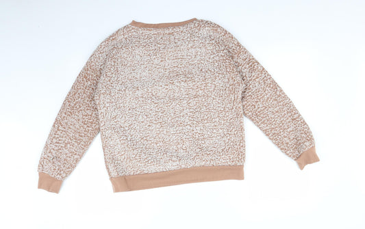 JACHS Womens Orange   Pullover Sweatshirt Size M