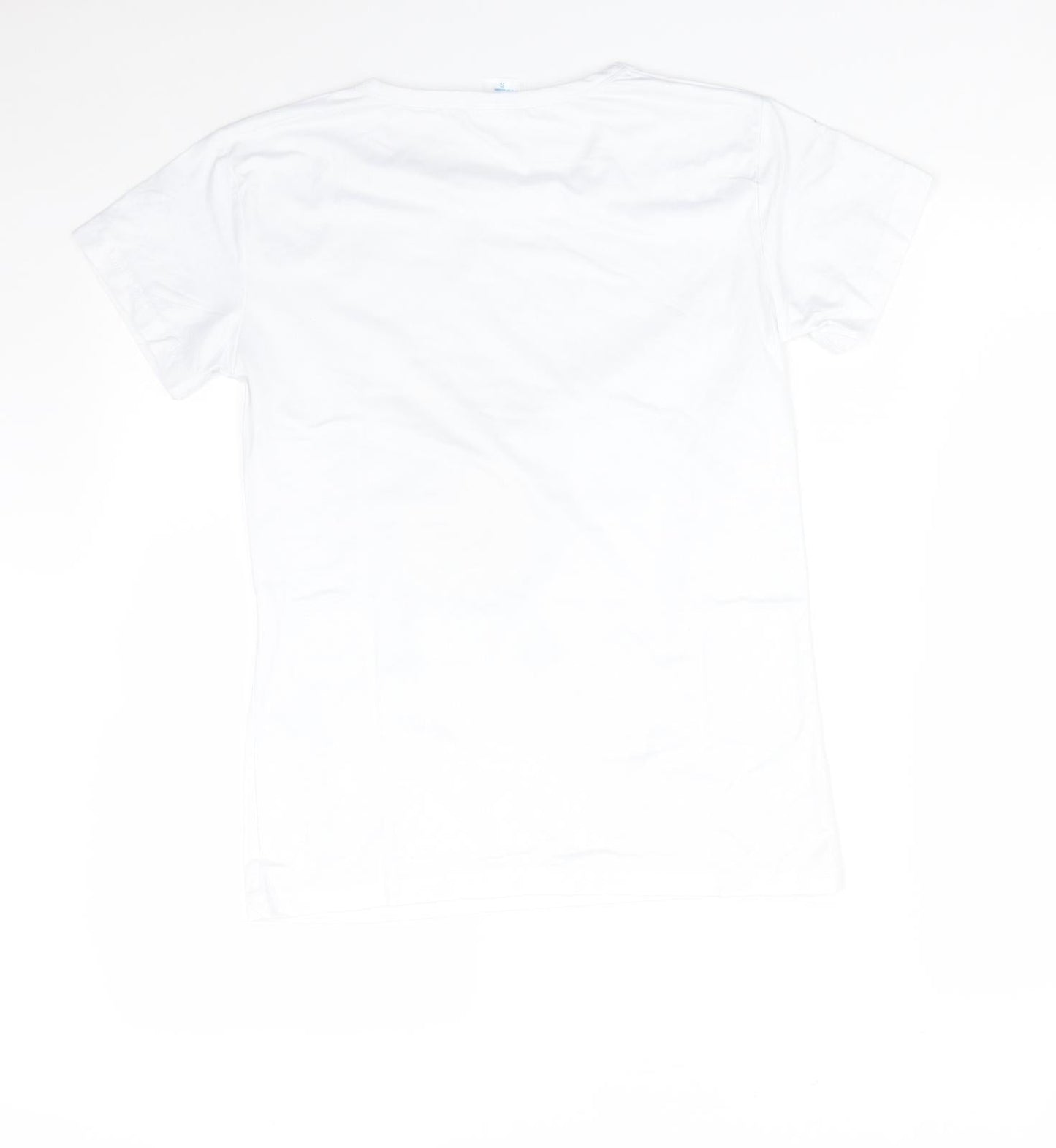 Preworn Womens White   Basic T-Shirt Size S  - AVACARDO