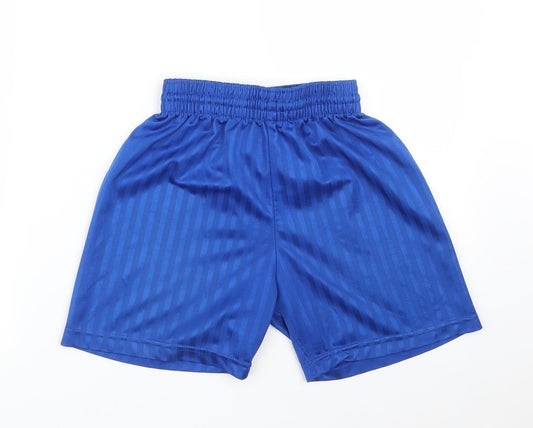 PRO STAR Boys Blue Striped  Sweat Shorts Size XS