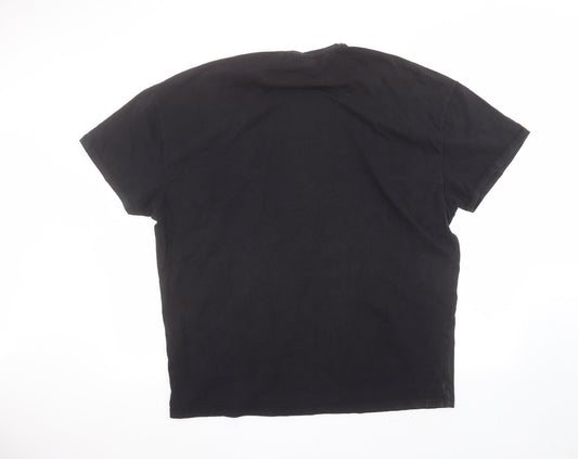 Mode Mens Black    T-Shirt Size L