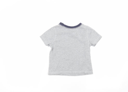George Boys Grey   Basic T-Shirt Size 3-4 Years