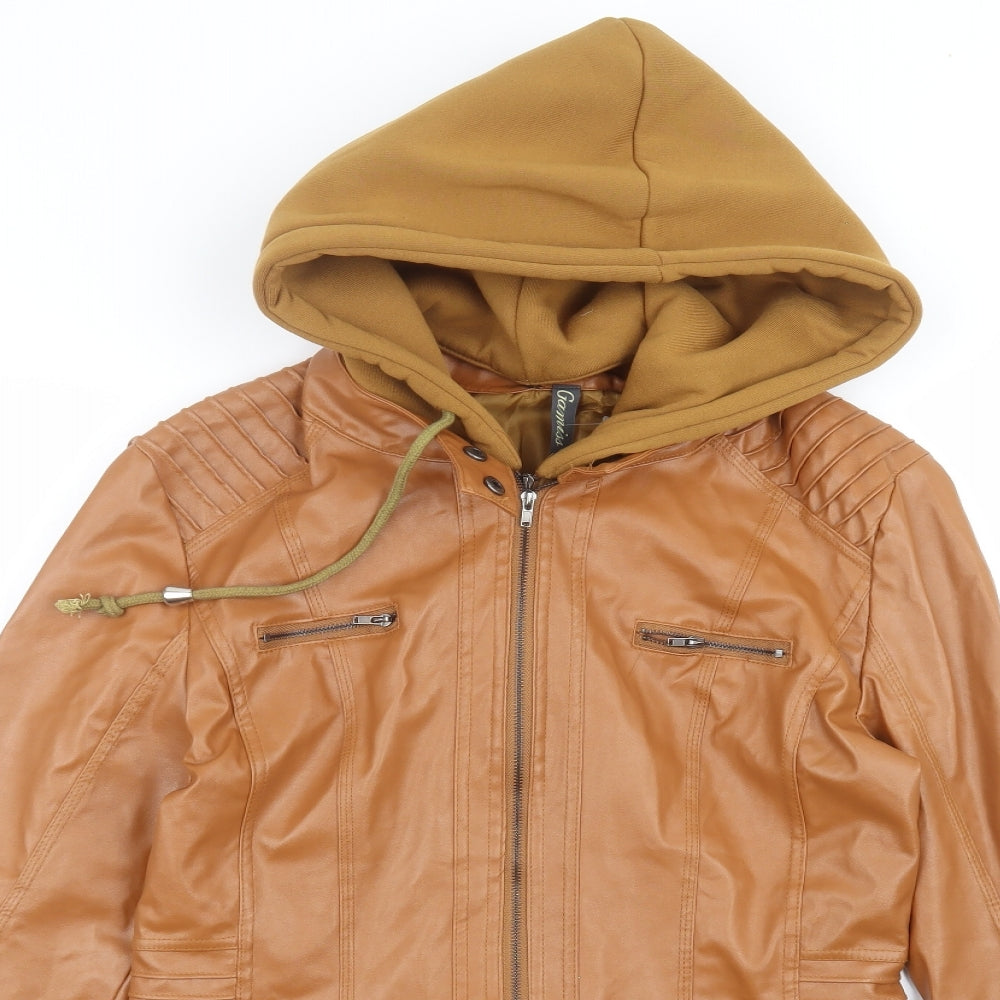 Gamiss Womens Brown   Parka Coat Size L