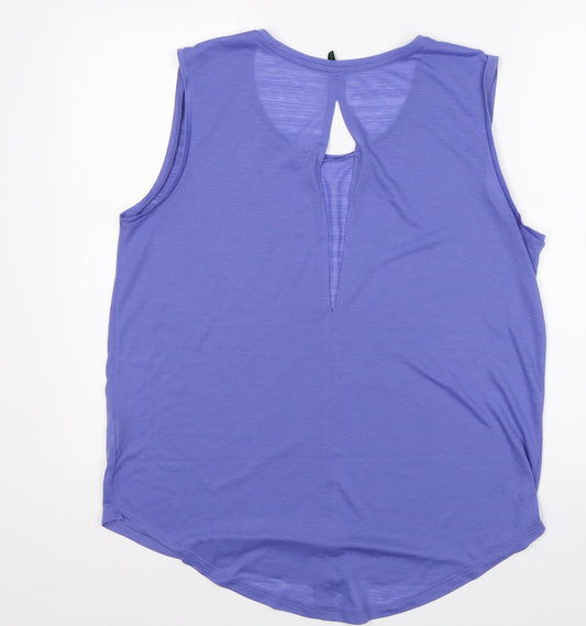 Stile Benetton Womens Purple   Basic Tank Size L