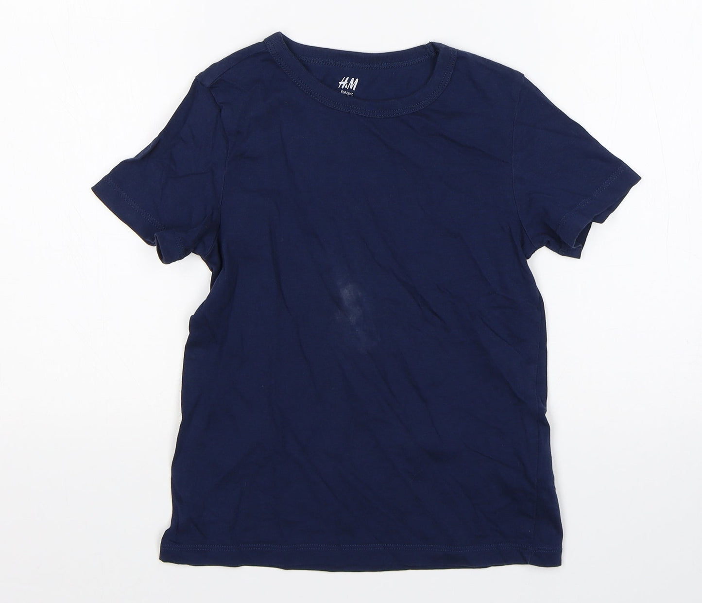H&M Boys Blue   Basic T-Shirt Size 5-6 Years