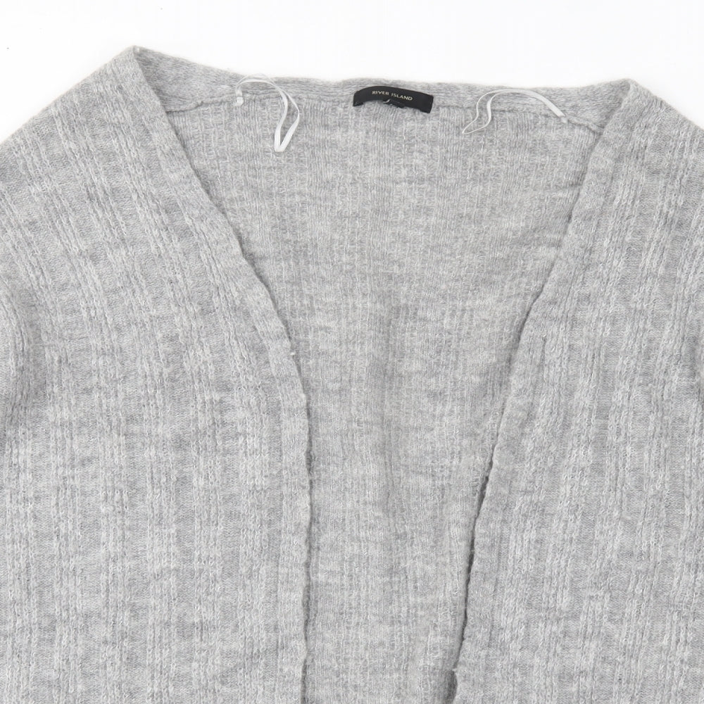 River Island Womens Grey   Cardigan Jumper Size 10