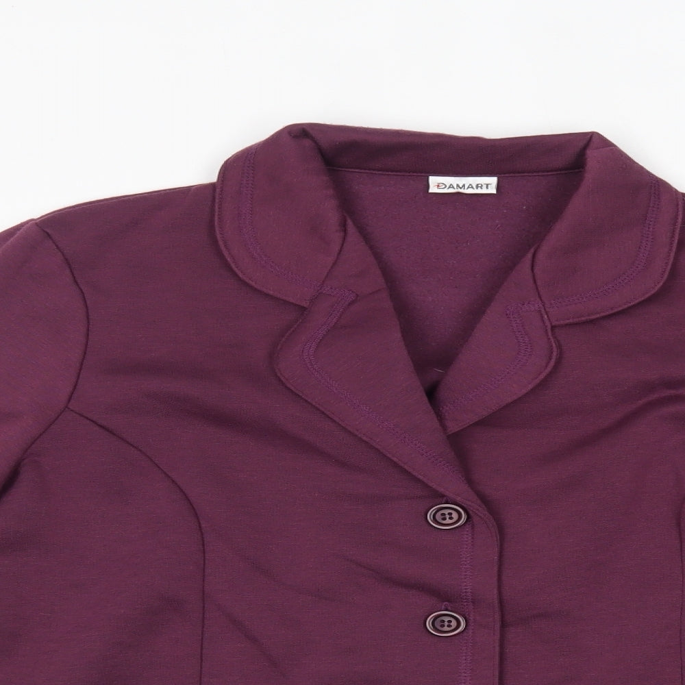Damart Womens Red   Jacket Blazer Size 12