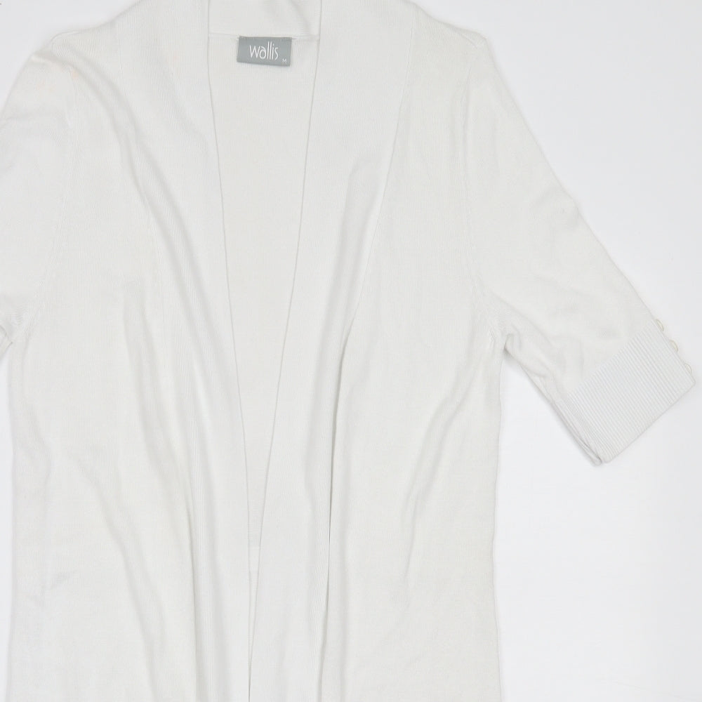 Wallis Womens White    Coatigan Size M