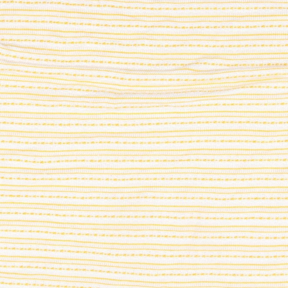 Matalan Womens Yellow Striped  Pullover Jumper Size 12