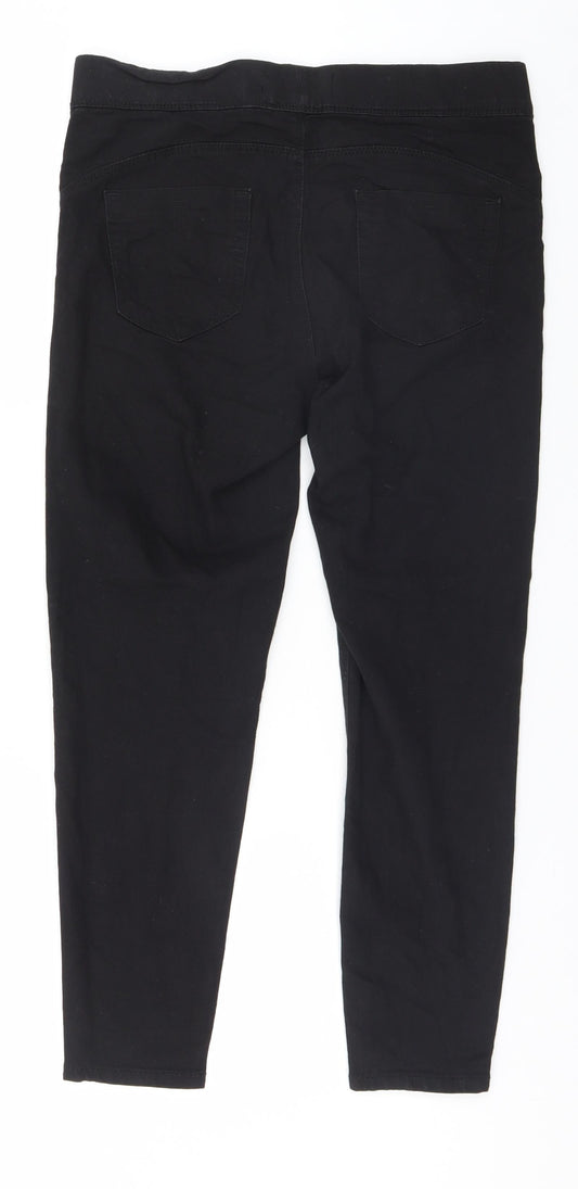 Denim & Co. Womens Black   Straight Jeans Size 10 L26 in