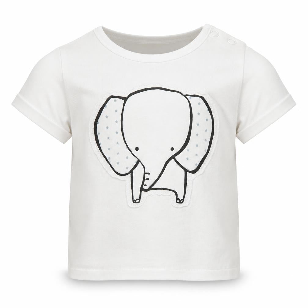 NEXT Baby White   Basic T-Shirt Size Newborn  - Elephant