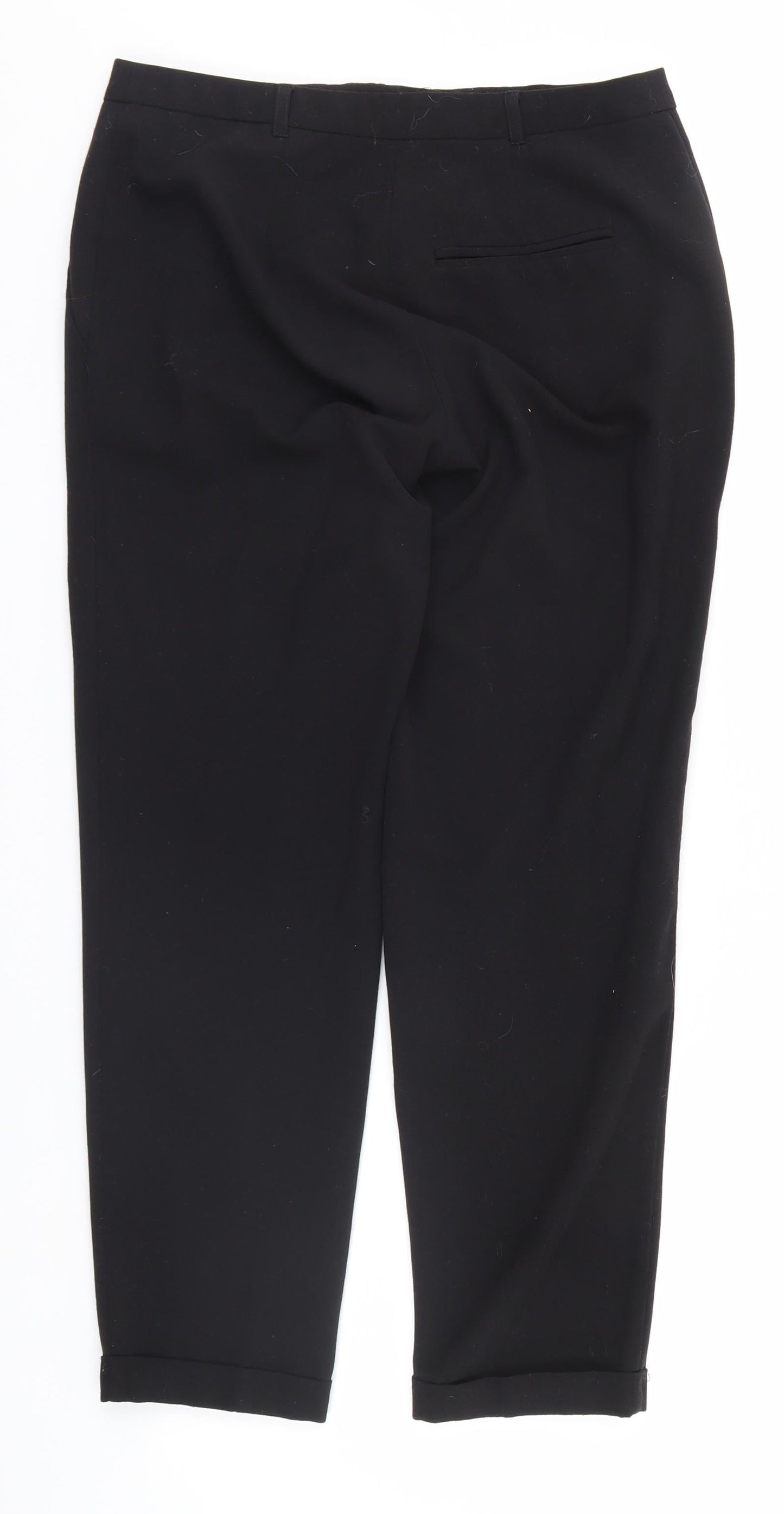 Papaya Womens Black   Trousers  Size 8 L26 in