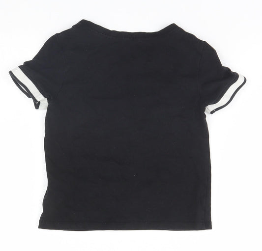 H&M Boys Black   Basic T-Shirt Size 9-10 Years