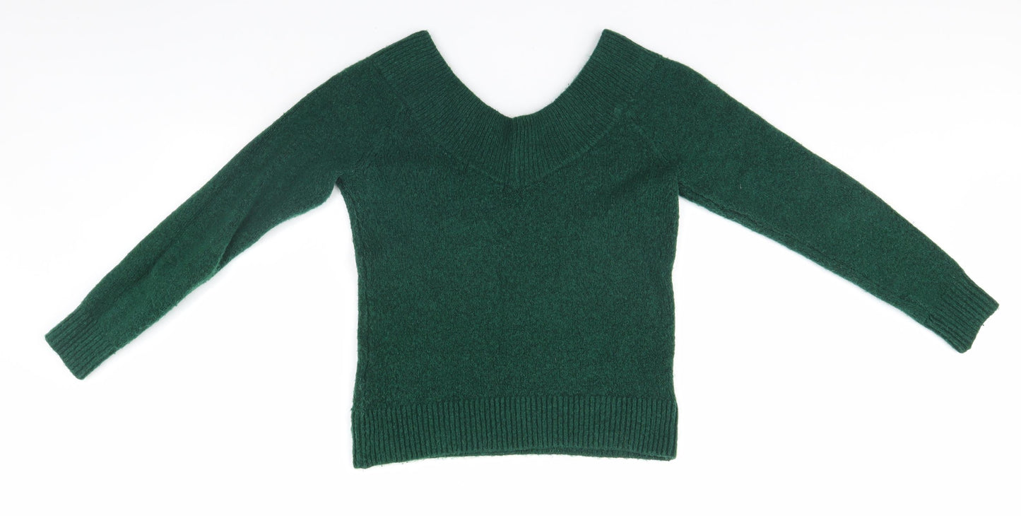 H&M Womens Green   Pullover Jumper Size XS