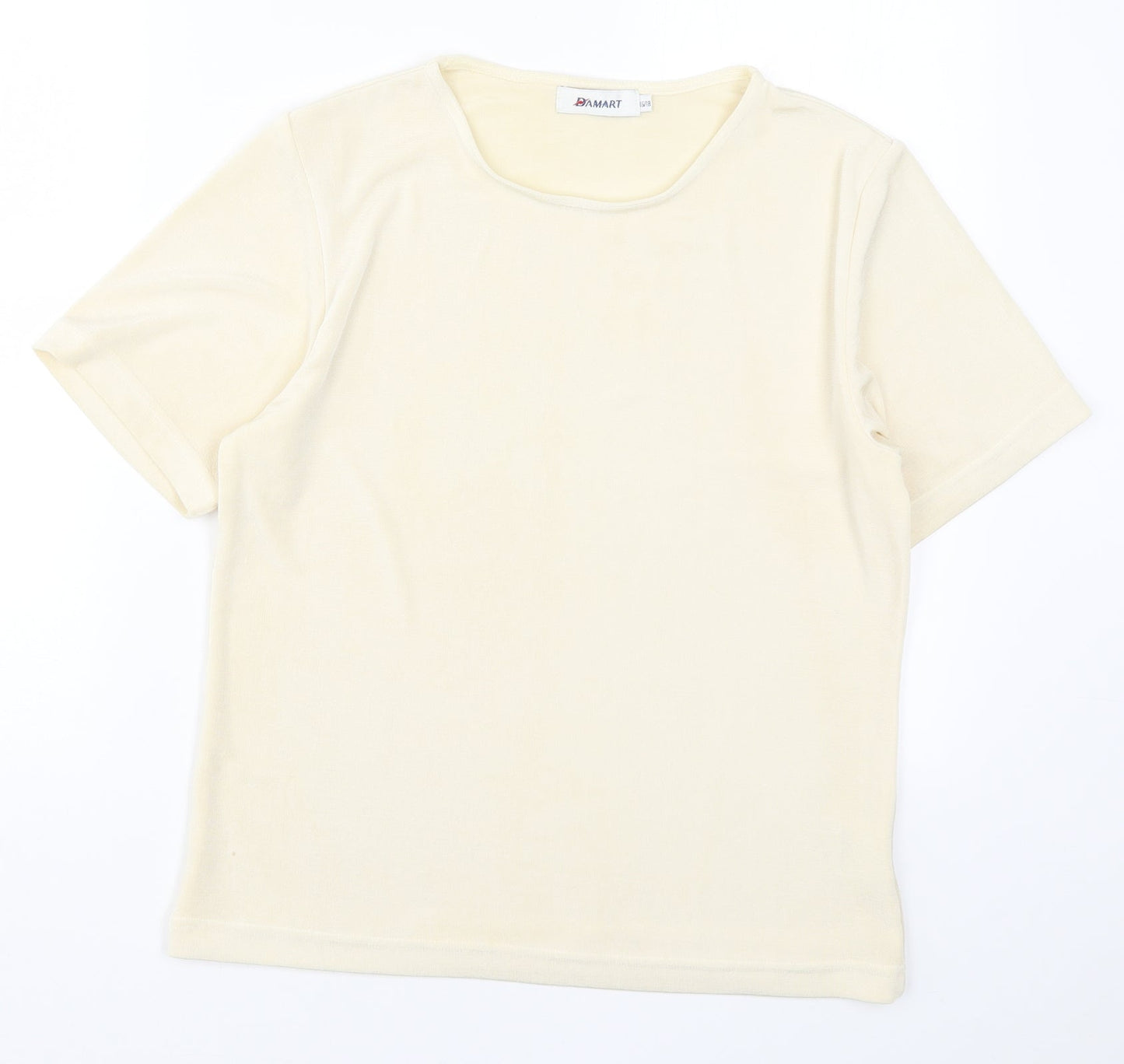 Damart Womens Beige   Basic T-Shirt Size 16