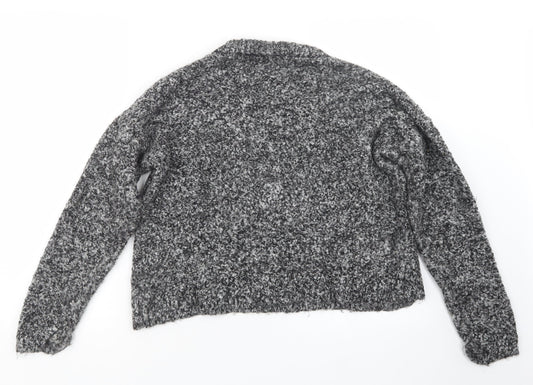 Topshop Womens Grey  Knit Pullover Jumper Size 12