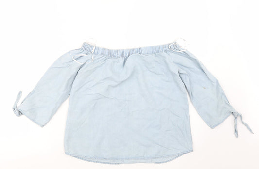 Only Womens Blue   Basic Blouse Size 6