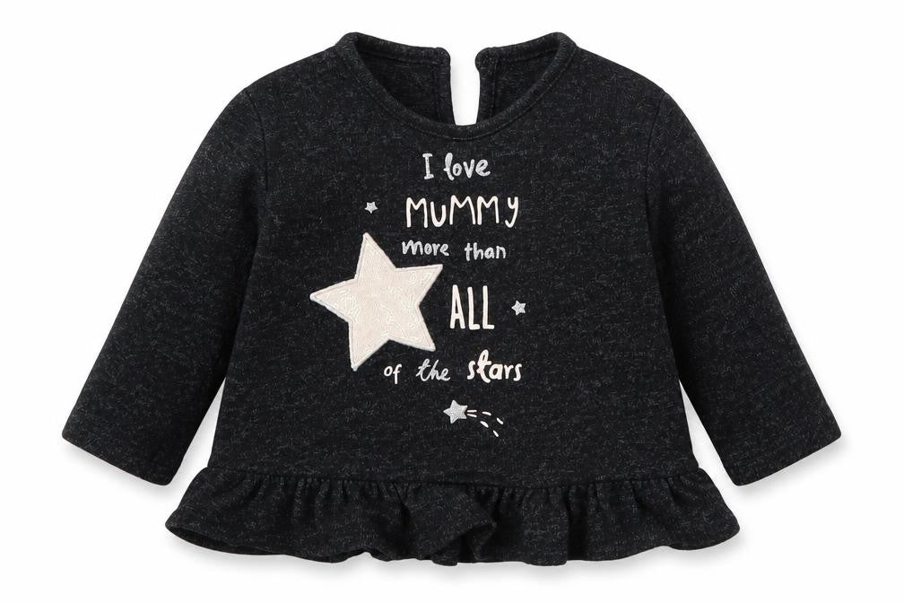 George Girls Black   Basic T-Shirt Size 3-6 Months