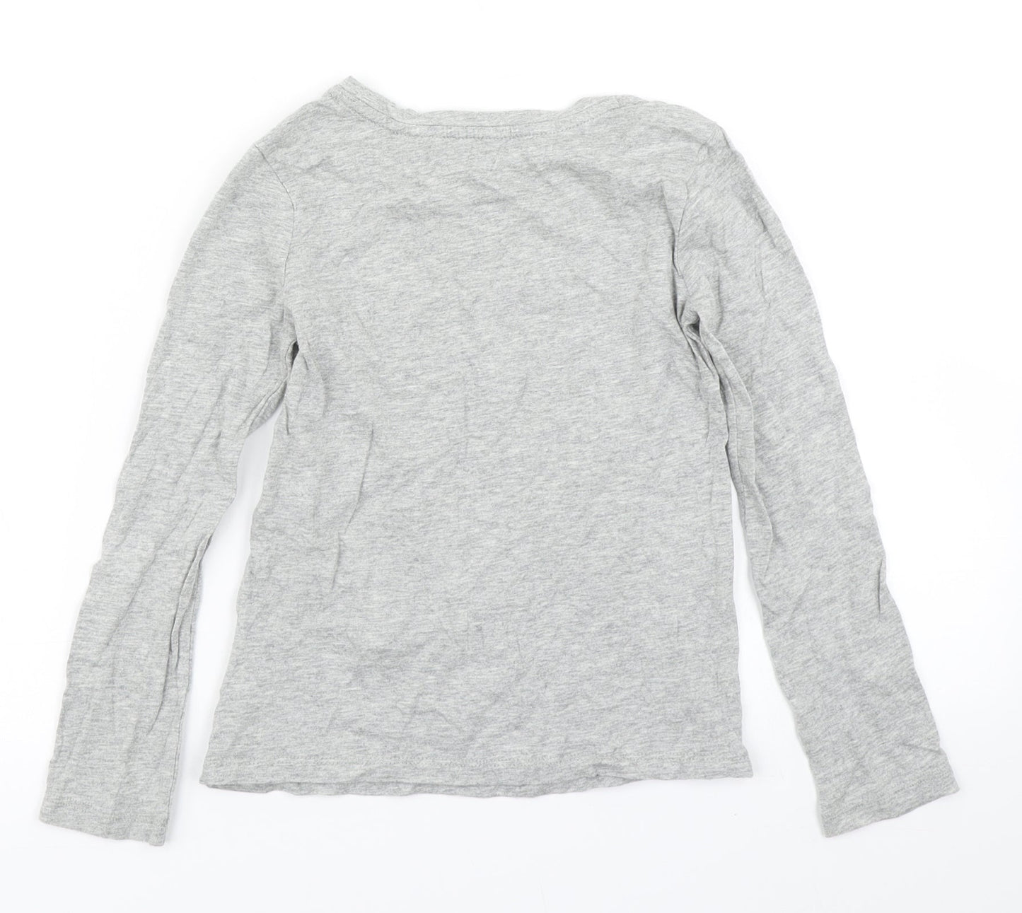 Gap Girls Grey   Basic T-Shirt Size 7 Years