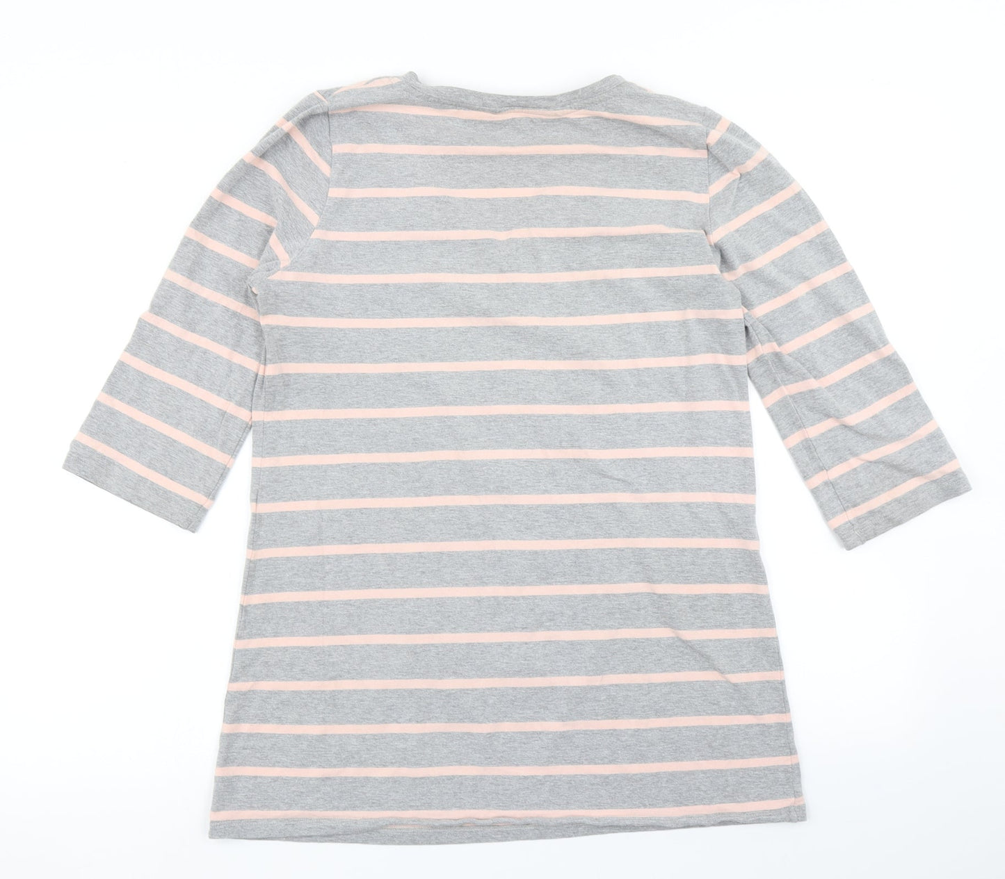 Blooming Marvellous Womens Grey Striped  Basic T-Shirt Size L