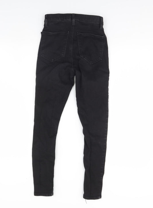 Topshop Womens Black  Denim Skinny Jeans Size 28 L26 in
