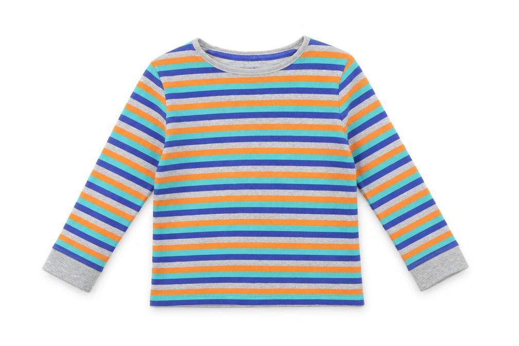 m&s Girls Green Striped  Basic T-Shirt Size 4 Years