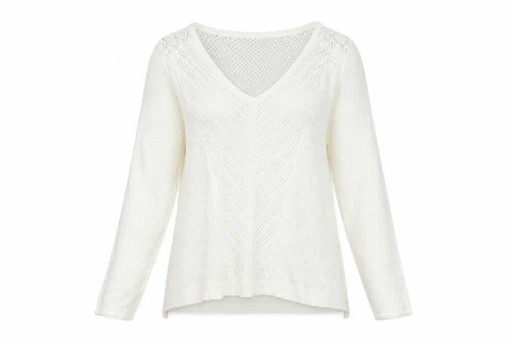 M&S Womens White   Pullover Jumper Size 10