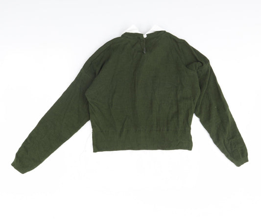 Select Womens Green   Pullover Jumper Size 10