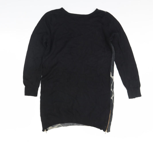 M&S Womens Black   Pullover Jumper Size 12