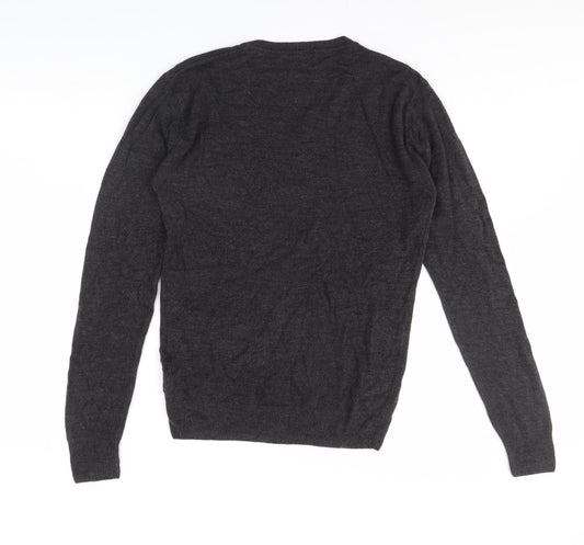 Easy Mens Grey   Pullover Jumper Size M