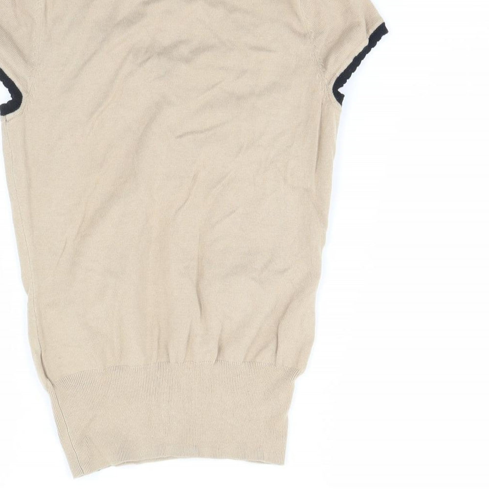 H&M Womens Beige   Basic Blouse Size XS
