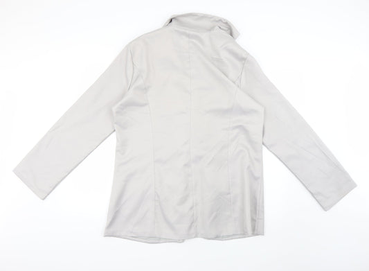 Preworn Womens Grey   Jacket Coat Size 2XL