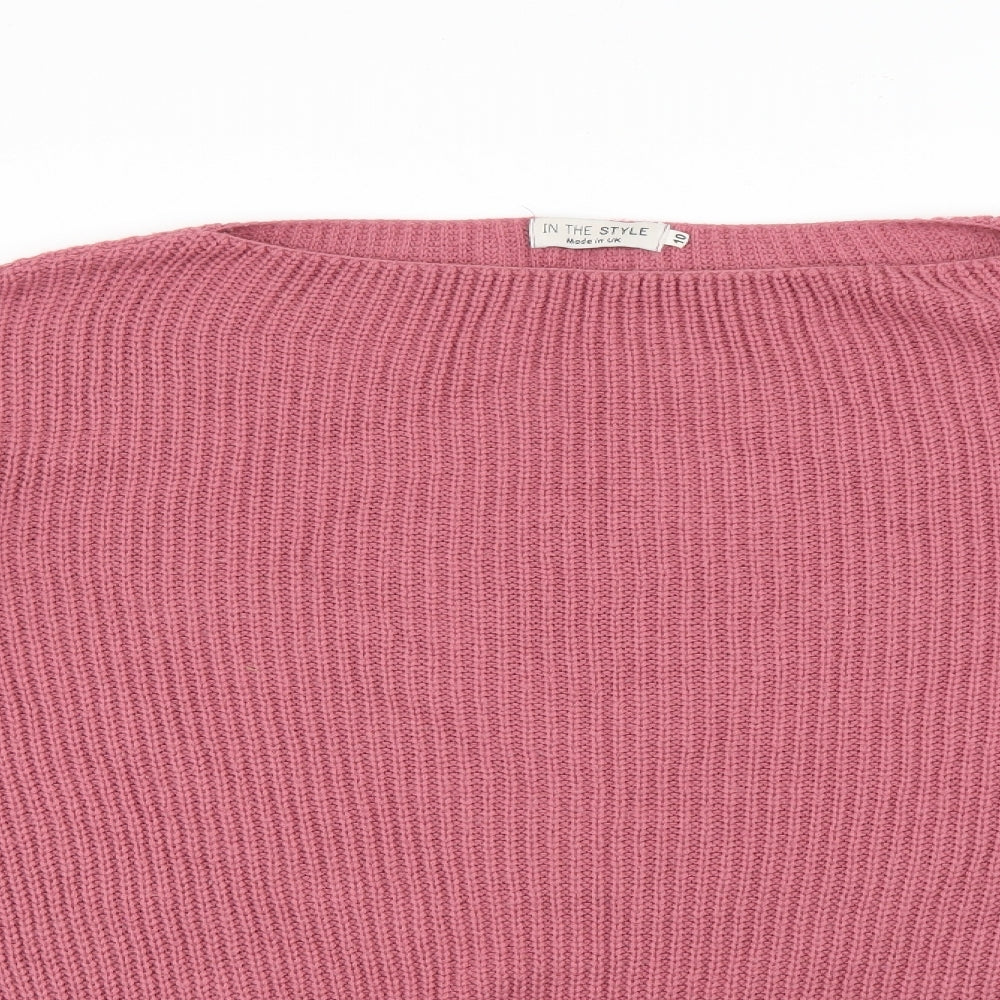 In the Style Womens Pink   Pullover Jumper Size 10