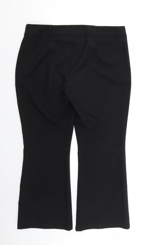 evie Womens Black   Trousers  Size 16 L26 in