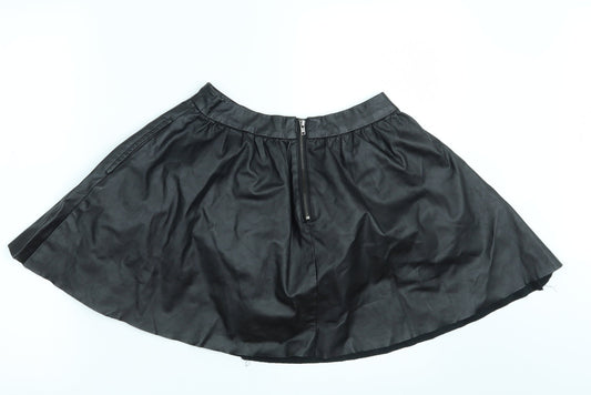 Topshop Womens Black   A-Line Skirt Size 4  - Cropped