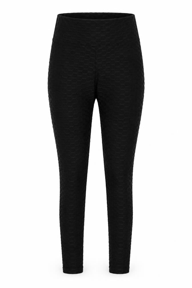 Preworn Womens Black   Carrot Leggings Size M L25 in - rouched back