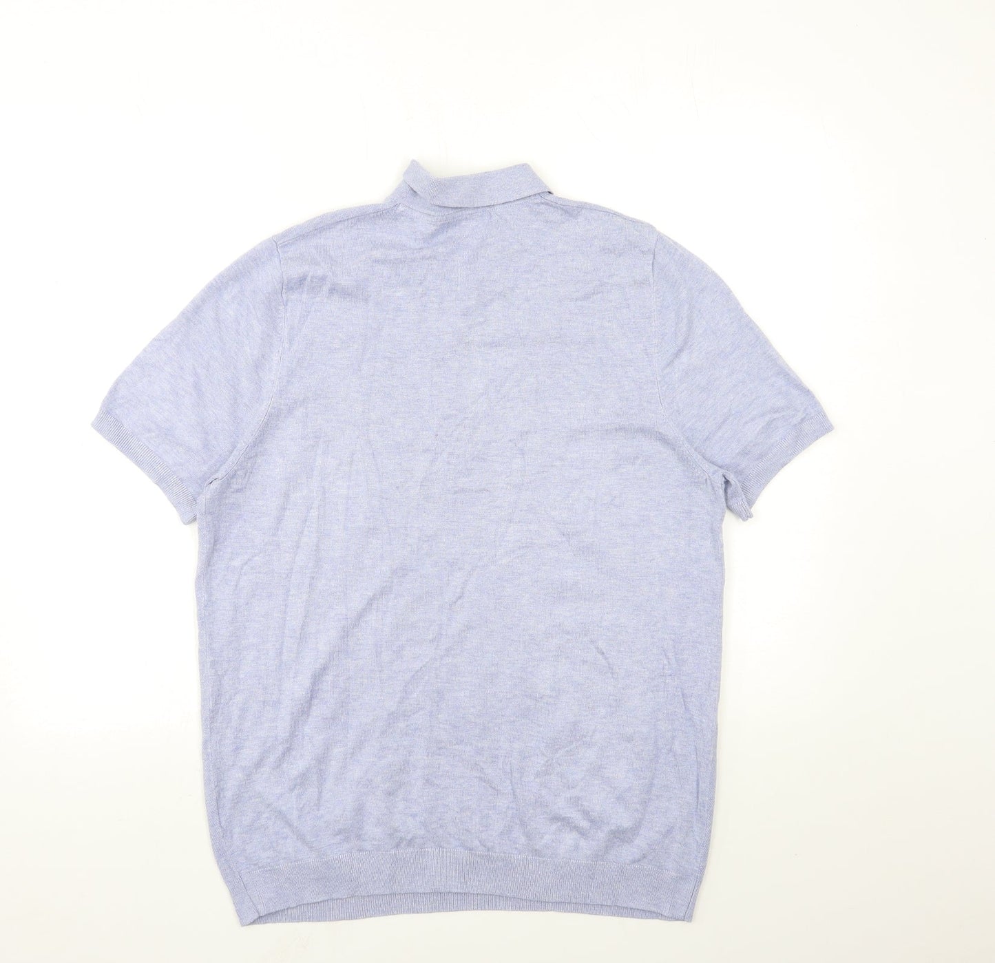 New Look Mens Blue  Knit Pullover Jumper Size L