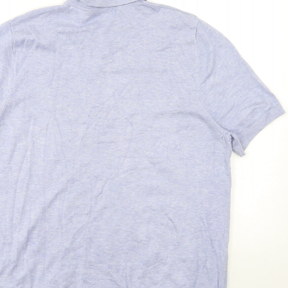 New Look Mens Blue  Knit Pullover Jumper Size L