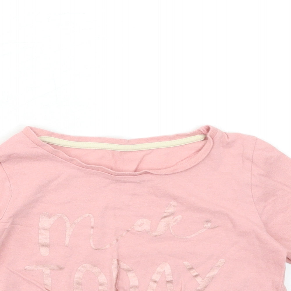 Nutmeg Girls Pink   Basic T-Shirt Size 5-6 Years