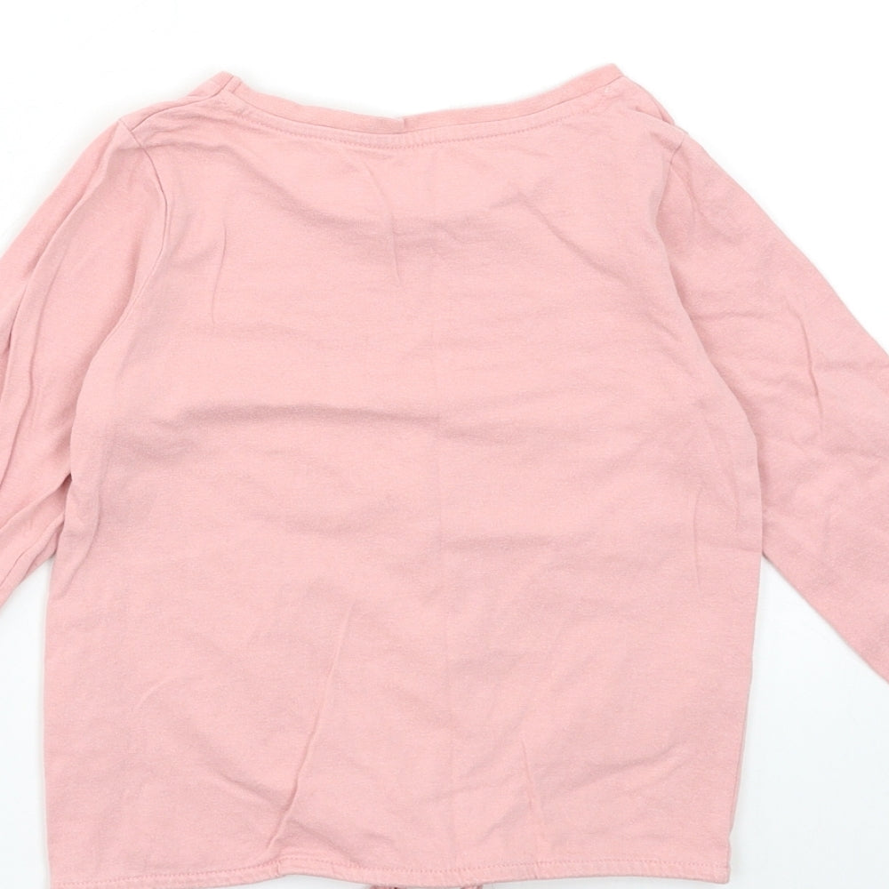Nutmeg Girls Pink   Basic T-Shirt Size 5-6 Years