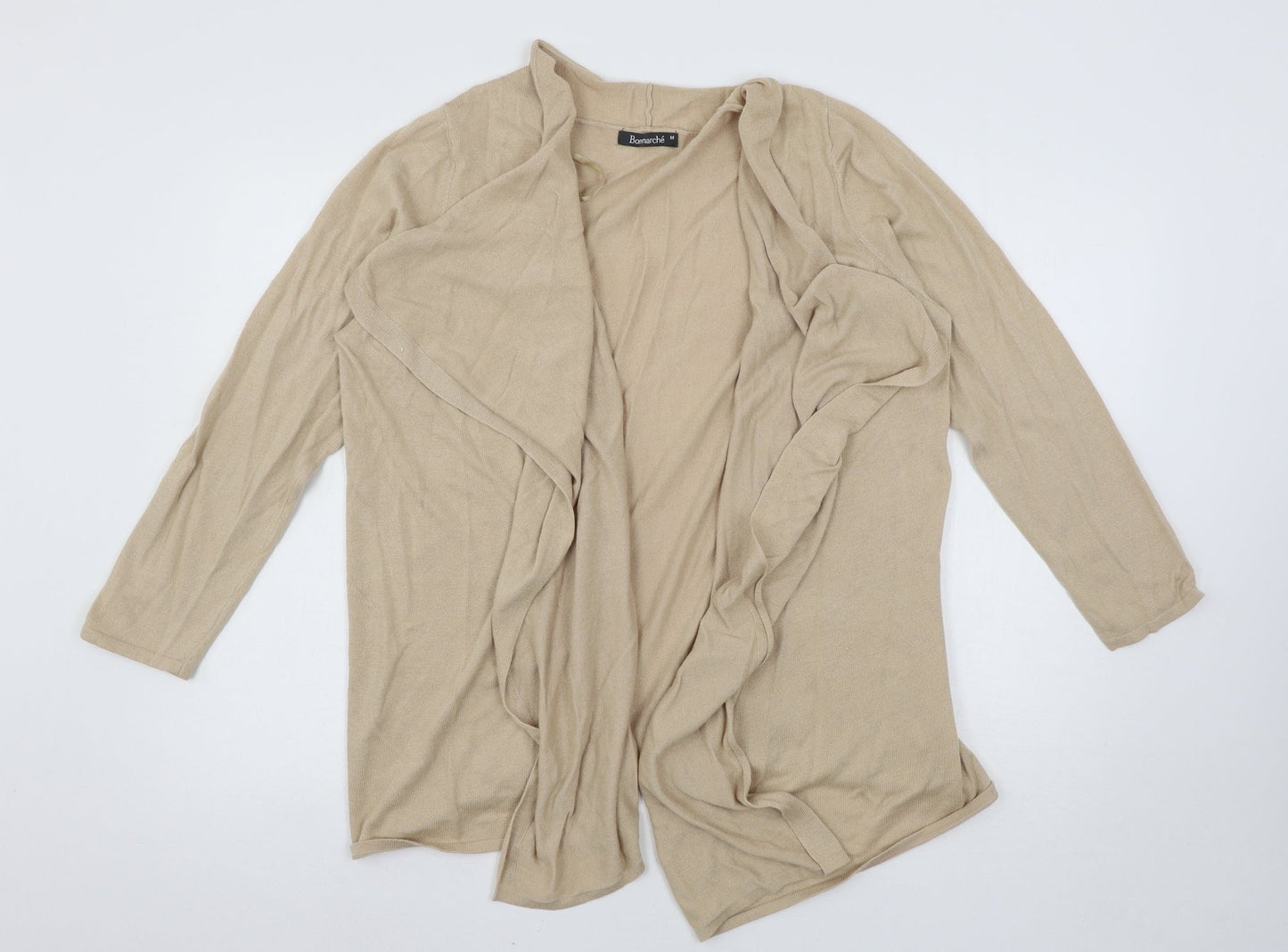 Bonmarché Womens Beige  Knit Cardigan Jumper Size M