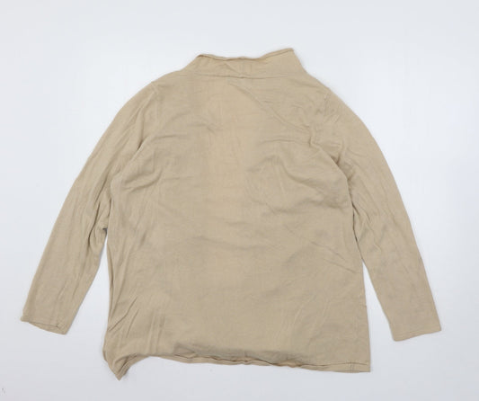 Bonmarché Womens Beige  Knit Cardigan Jumper Size M